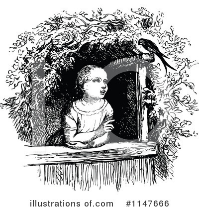 Royalty-Free (RF) Girl Clipart Illustration by Prawny Vintage - Stock Sample #1147666