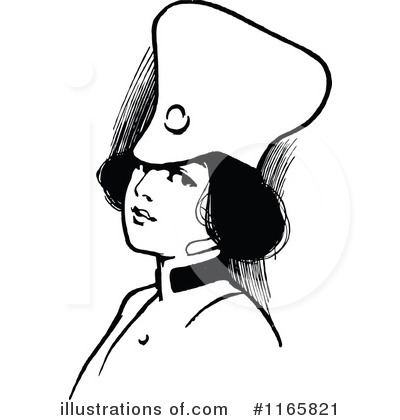 Royalty-Free (RF) Girl Clipart Illustration by Prawny Vintage - Stock Sample #1165821