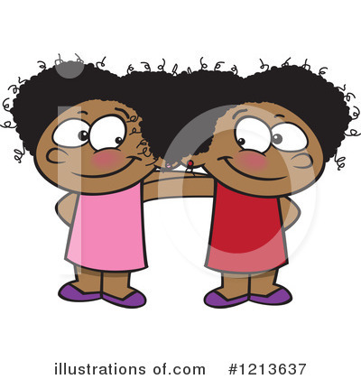 Royalty-Free (RF) Girl Clipart Illustration by toonaday - Stock Sample #1213637