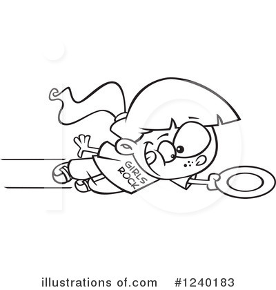 Royalty-Free (RF) Girl Clipart Illustration by toonaday - Stock Sample #1240183
