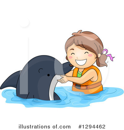 Dolphins Clipart #1294462 by BNP Design Studio