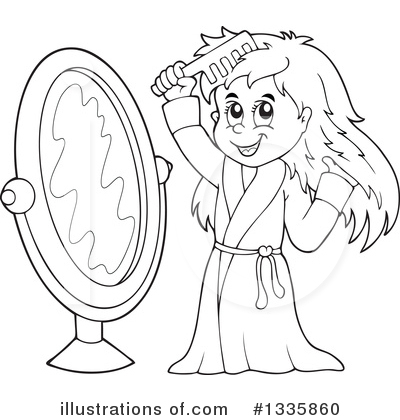 Royalty-Free (RF) Girl Clipart Illustration by visekart - Stock Sample #1335860