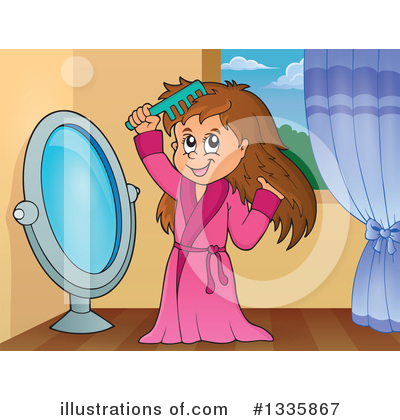 Royalty-Free (RF) Girl Clipart Illustration by visekart - Stock Sample #1335867