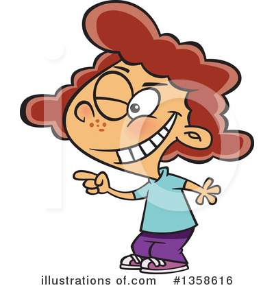 Royalty-Free (RF) Girl Clipart Illustration by toonaday - Stock Sample #1358616