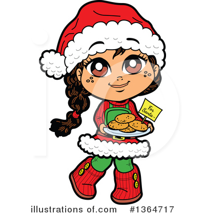 Royalty-Free (RF) Girl Clipart Illustration by Clip Art Mascots - Stock Sample #1364717