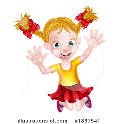 Royalty-Free (RF) Girl Clipart Illustration by AtStockIllustration - Stock Sample #1367541