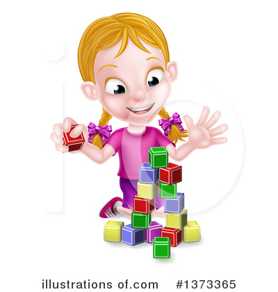 Toy Blocks Clipart #1373365 by AtStockIllustration