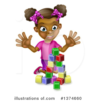 Toy Blocks Clipart #1374660 by AtStockIllustration