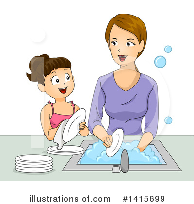 Dishes Clipart #1415699 by BNP Design Studio