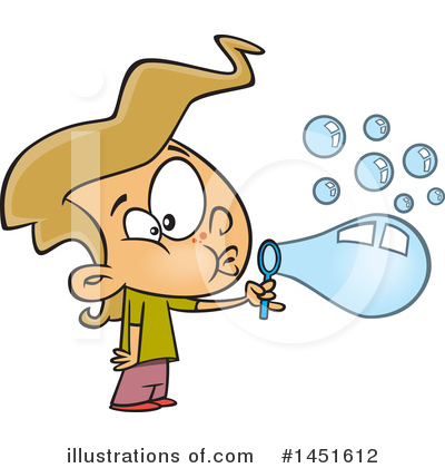 Blowing Bubbles Clipart #1451612 by toonaday