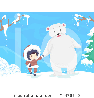Polar Bear Clipart #1478715 by BNP Design Studio