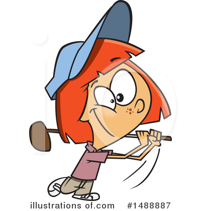 Golfing Clipart #1488887 by toonaday