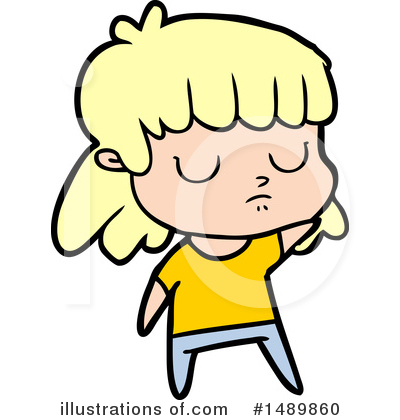 Royalty-Free (RF) Girl Clipart Illustration by lineartestpilot - Stock Sample #1489860