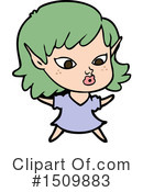Girl Clipart #1509883 by lineartestpilot