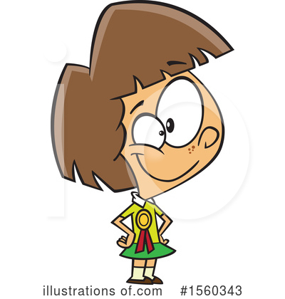 Royalty-Free (RF) Girl Clipart Illustration by toonaday - Stock Sample #1560343
