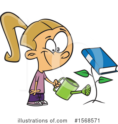 Reading Clipart #1568571 by toonaday