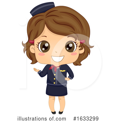 Stewardess Clipart #1633299 by BNP Design Studio