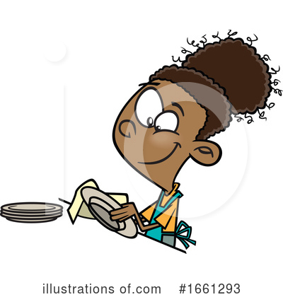 Royalty-Free (RF) Girl Clipart Illustration by toonaday - Stock Sample #1661293