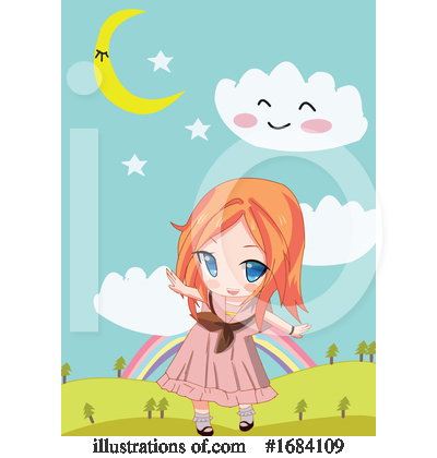 Royalty-Free (RF) Girl Clipart Illustration by mayawizard101 - Stock Sample #1684109