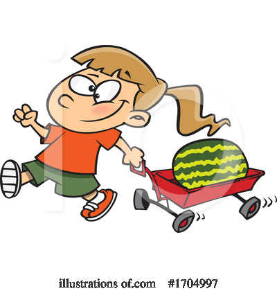 Watermelon Clipart #1704997 by toonaday
