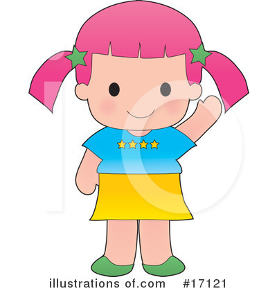 Royalty-Free (RF) Girl Clipart Illustration by Maria Bell - Stock Sample #17121