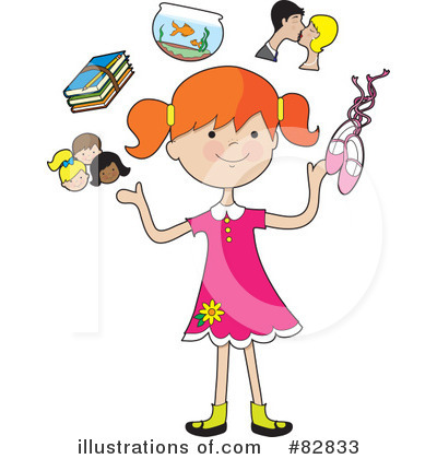 Royalty-Free (RF) Girl Clipart Illustration by Maria Bell - Stock Sample #82833