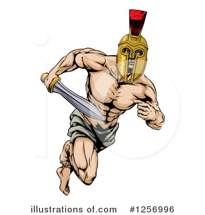 Spartans Clipart #1256996 by AtStockIllustration