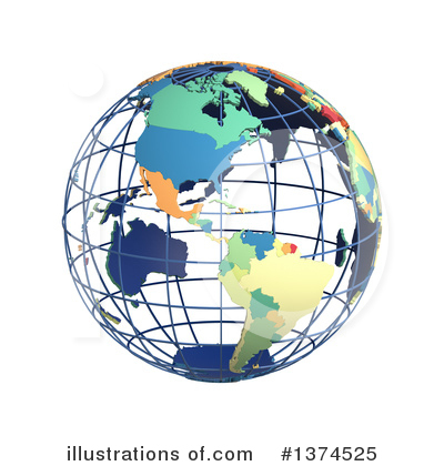 Royalty-Free (RF) Globe Clipart Illustration by Michael Schmeling - Stock Sample #1374525
