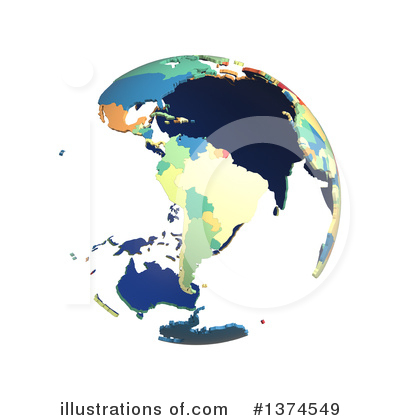 Royalty-Free (RF) Globe Clipart Illustration by Michael Schmeling - Stock Sample #1374549