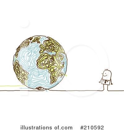 Royalty-Free (RF) Globe Clipart Illustration by NL shop - Stock Sample #210592
