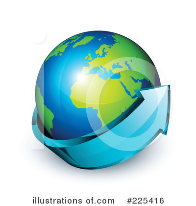 Royalty-Free (RF) Globe Clipart Illustration by beboy - Stock Sample #225416