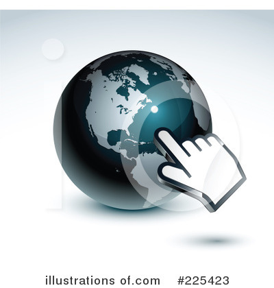 Royalty-Free (RF) Globe Clipart Illustration by beboy - Stock Sample #225423