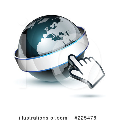 Royalty-Free (RF) Globe Clipart Illustration by beboy - Stock Sample #225478