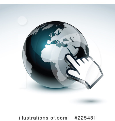 Royalty-Free (RF) Globe Clipart Illustration by beboy - Stock Sample #225481