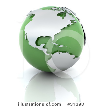 Royalty-Free (RF) Globe Clipart Illustration by KJ Pargeter - Stock Sample #31398