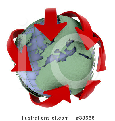 Royalty-Free (RF) Globe Clipart Illustration by KJ Pargeter - Stock Sample #33666