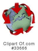 Globe Clipart #33666 by KJ Pargeter
