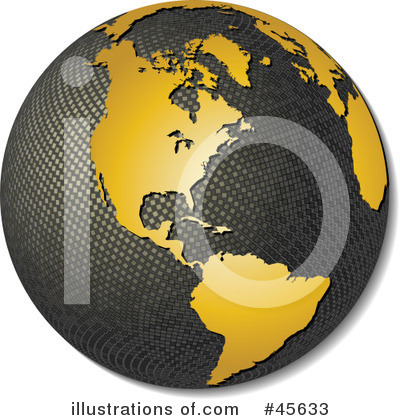 Royalty-Free (RF) Globe Clipart Illustration by Michael Schmeling - Stock Sample #45633