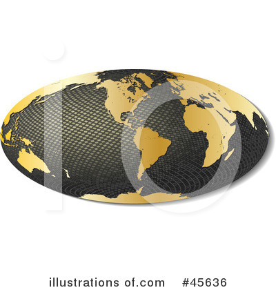 Royalty-Free (RF) Globe Clipart Illustration by Michael Schmeling - Stock Sample #45636