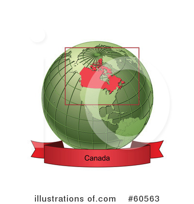 Royalty-Free (RF) Globe Clipart Illustration by Michael Schmeling - Stock Sample #60563