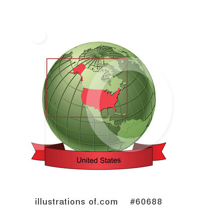 Royalty-Free (RF) Globe Clipart Illustration by Michael Schmeling - Stock Sample #60688