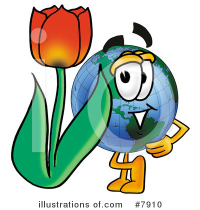 Royalty-Free (RF) Globe Clipart Illustration by Mascot Junction - Stock Sample #7910