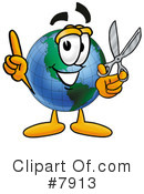 Globe Clipart #7913 by Mascot Junction