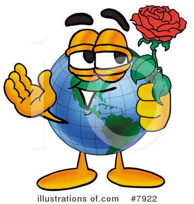 Royalty-Free (RF) Globe Clipart Illustration by Mascot Junction - Stock Sample #7922
