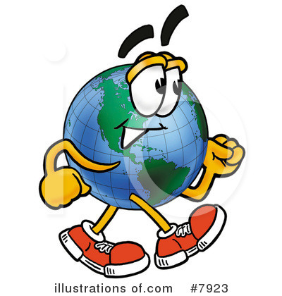 World Globe Clipart #7923 by Mascot Junction