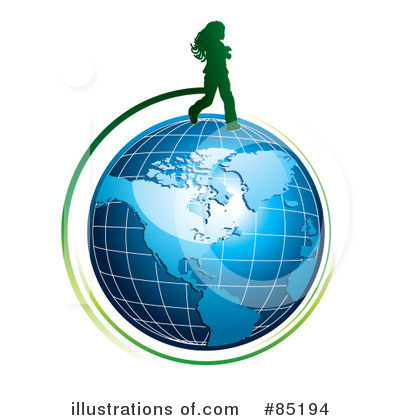 Royalty-Free (RF) Globe Clipart Illustration by MilsiArt - Stock Sample #85194