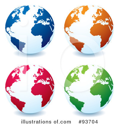 Royalty-Free (RF) Globe Clipart Illustration by michaeltravers - Stock Sample #93704