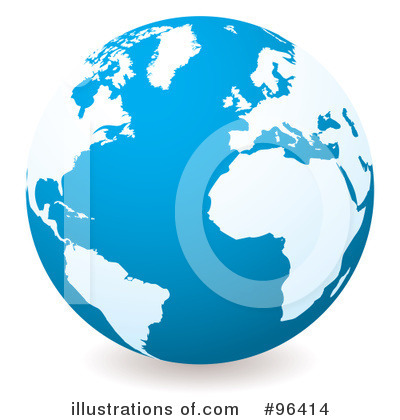 Royalty-Free (RF) Globe Clipart Illustration by michaeltravers - Stock Sample #96414