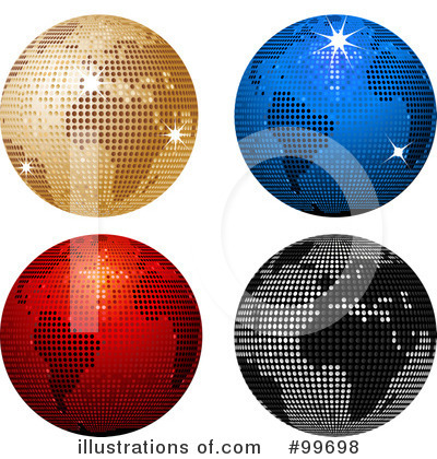 Royalty-Free (RF) Globes Clipart Illustration by elaineitalia - Stock Sample #99698