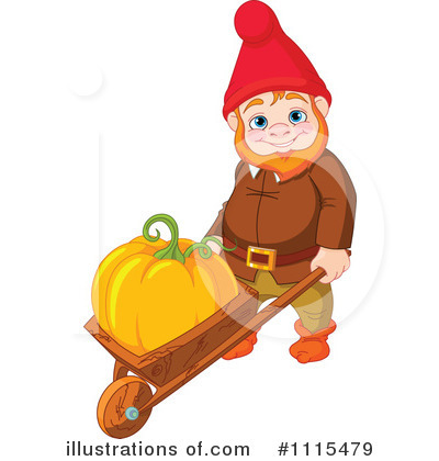 Royalty-Free (RF) Gnome Clipart Illustration by Pushkin - Stock Sample #1115479